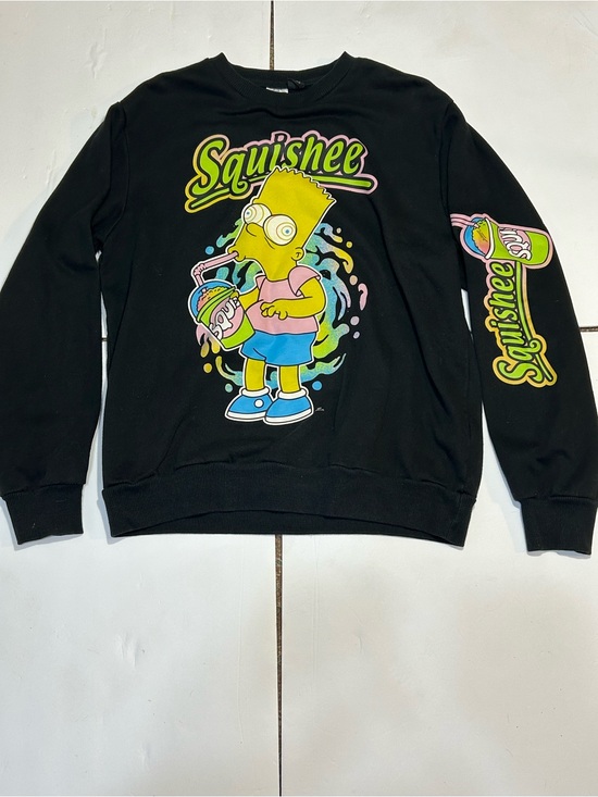 MAD Engine Other - The‎ Simpsons Bart Squishee Sweatshirt Mens Large Black Mad Engine